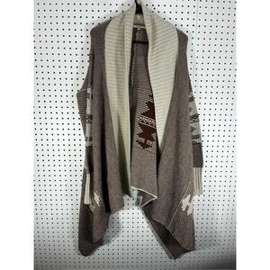 BB Dakota cardigan poncho sweater